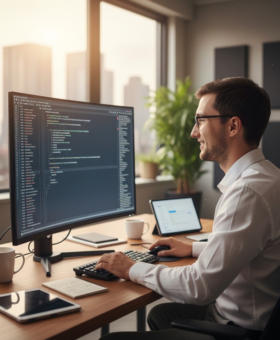 James Price working on website conversion optimization